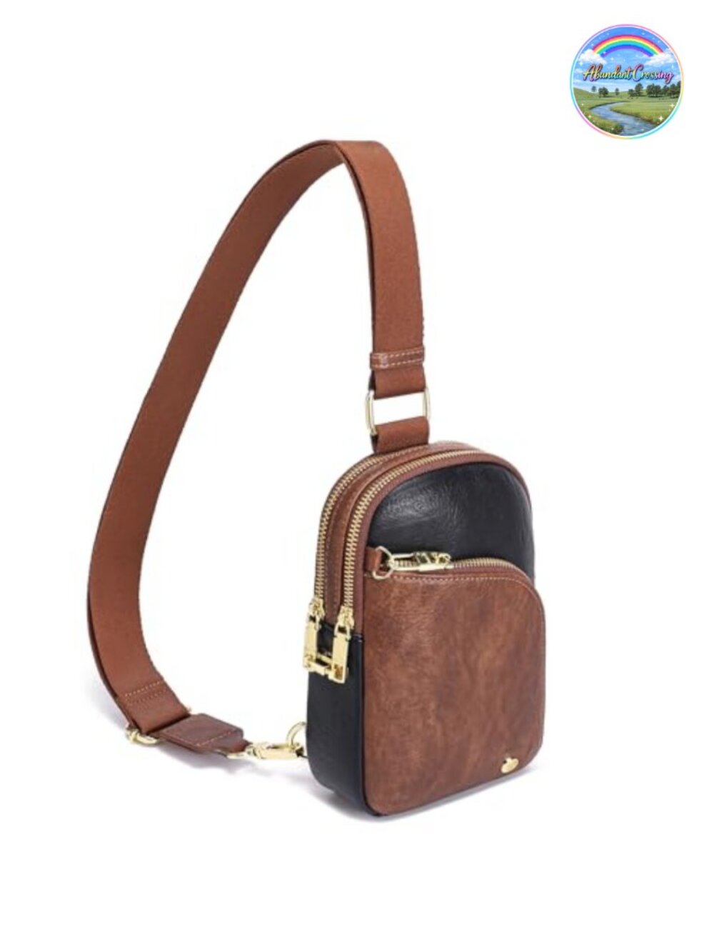 RFID Blocking Vegan Leather Crossbody Bag Anti Theft Travel Purse